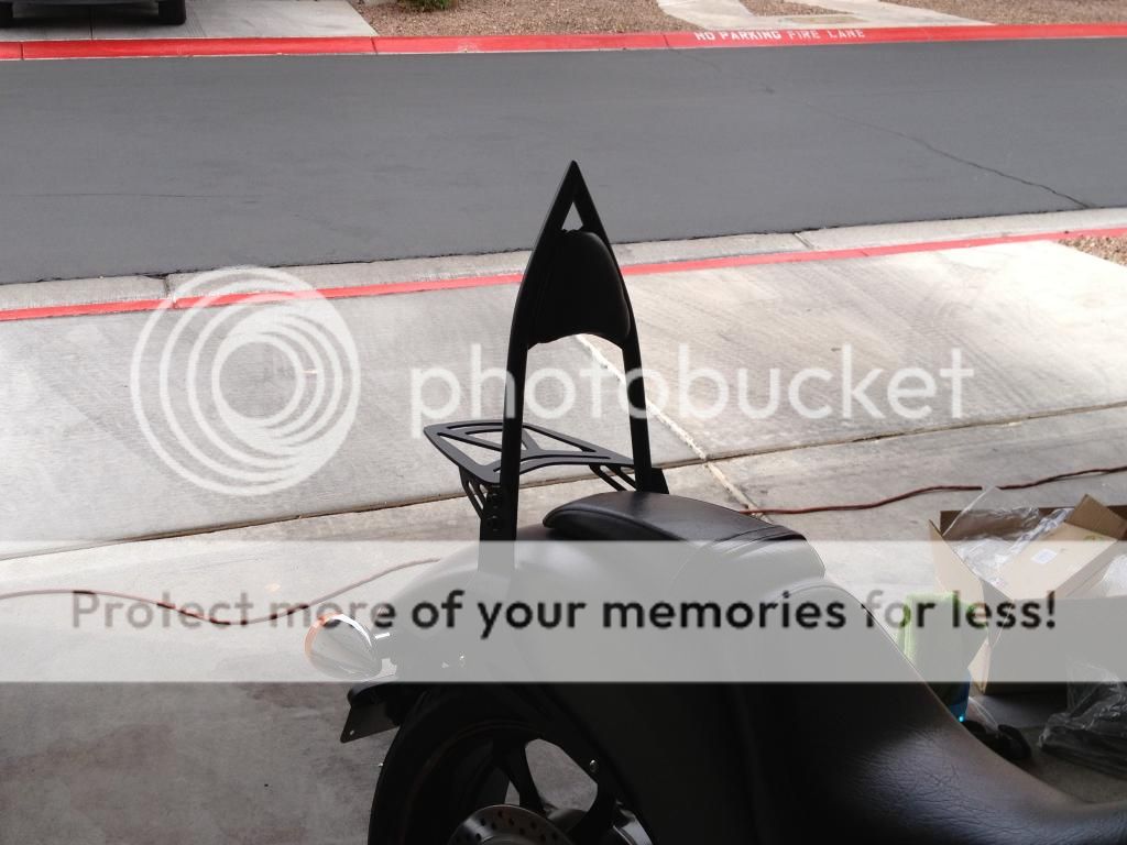 Honda fury sissy bar install